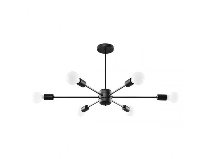 Lango 6 fekete csillár