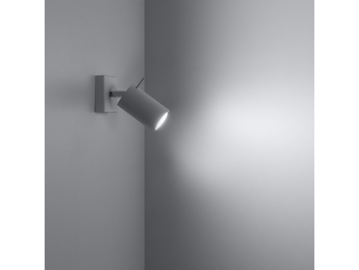 Ring fehér fali lámpa kapcsolóval