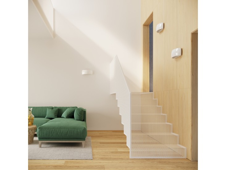 Pontius lakkozott fényes fehér fali lámpa