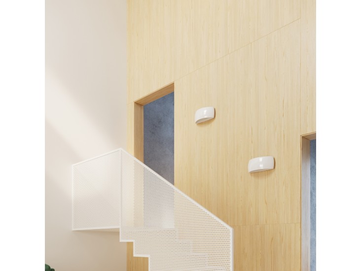 Pontius lakkozott fényes fehér fali lámpa