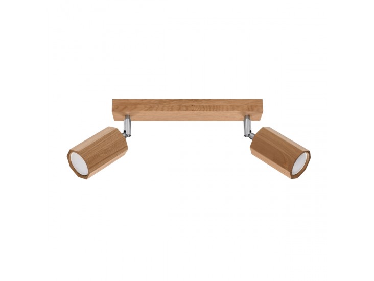 Zeke 2 tölgyfa mennyezeti lámpa