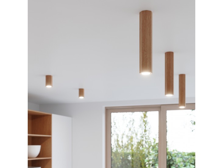 Zeke 2 tölgyfa mennyezeti lámpa