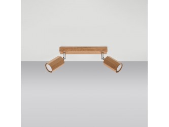 Zeke 2 tölgyfa mennyezeti lámpa