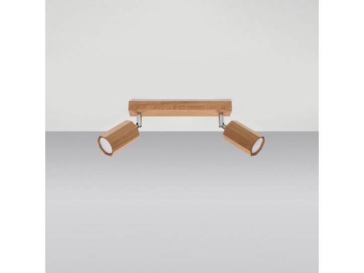 Zeke 2 tölgyfa mennyezeti lámpa