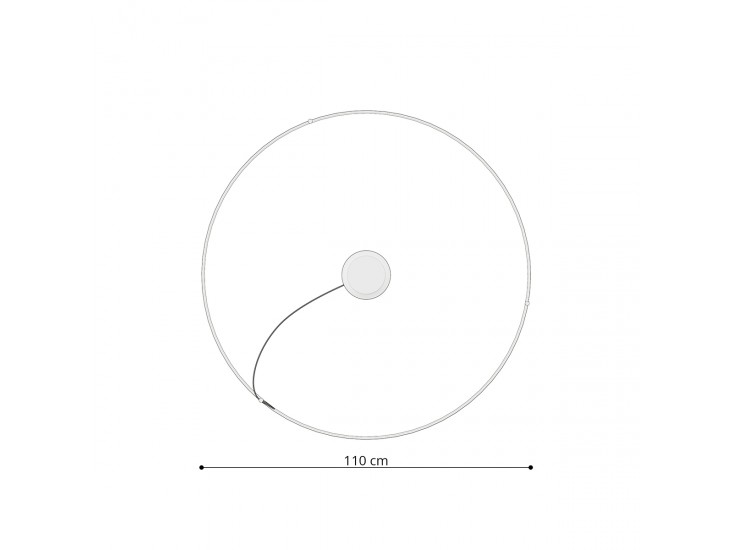 Rio 110 fekete 3000K csillár