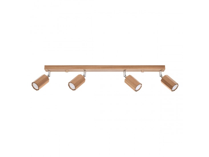 Zeke 4 tölgyfa mennyezeti lámpa