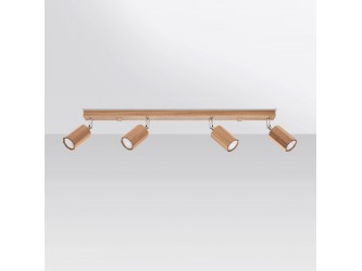 Zeke 4 tölgyfa mennyezeti lámpa