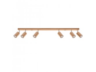 Zeke 6 tölgyfa mennyezeti lámpa