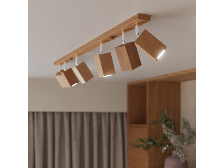 Keke 2 tölgyfa mennyezeti lámpa