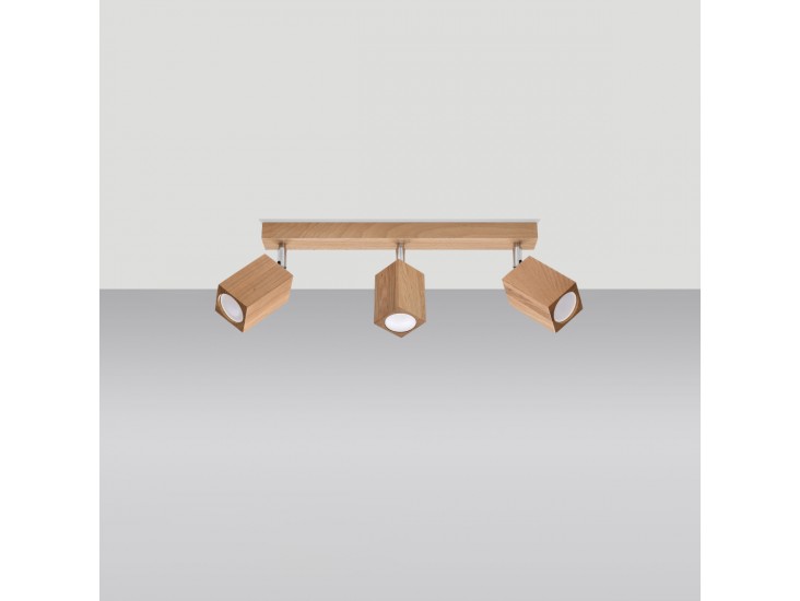 Keke 3 tölgyfa mennyezeti lámpa