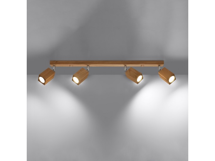 Keke 4 tölgyfa mennyezeti lámpa