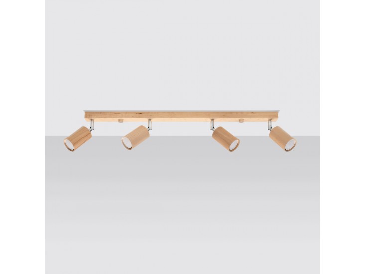 Berg 4 természetes fa mennyezeti lámpa