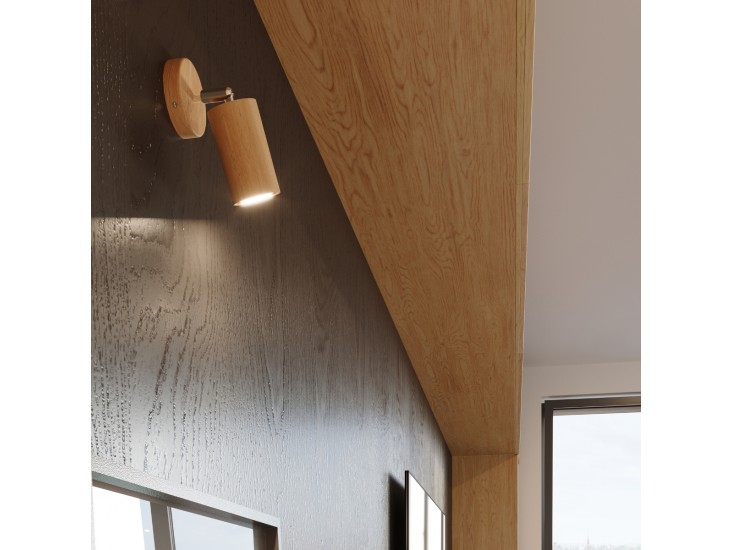 Berg 6 természetes fa mennyezeti lámpa