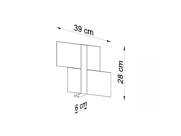 Massimo fehér fali lámpa
