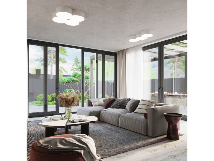 Circle 1 fehér mennyezeti lámpa