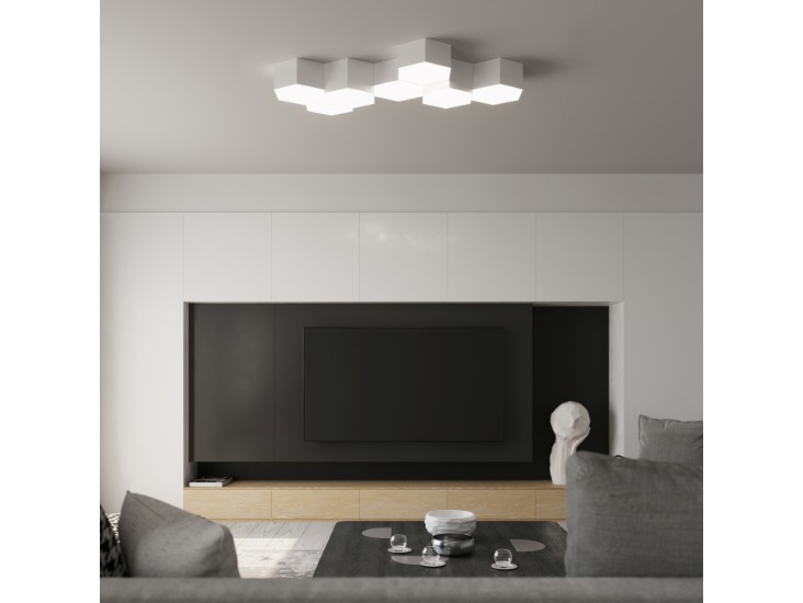 Sunde 15 fehér mennyezeti lámpa