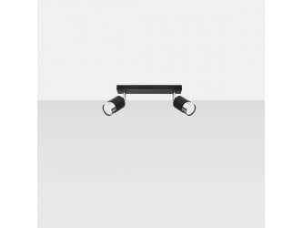 Nero 2 fekete/króm mennyezeti lámpa