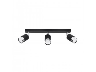 Nero 3 fekete/króm mennyezeti lámpa