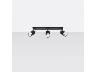 Nero 3 fekete/króm mennyezeti lámpa