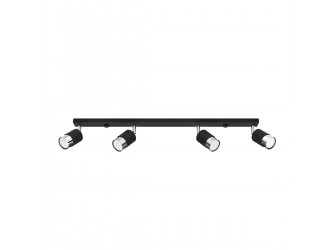 Nero 4 fekete/króm mennyezeti lámpa