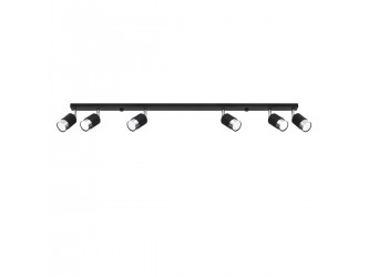 Nero 6 fekete/króm mennyezeti lámpa