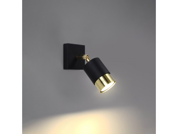 Nero fekete/arany fali lámpa