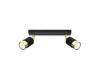 Nero 2 fekete/arany mennyezeti lámpa