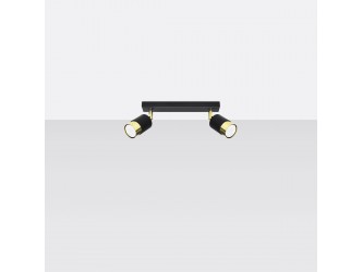 Nero 2 fekete/arany mennyezeti lámpa