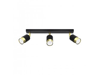 Nero 3 fekete/arany mennyezeti lámpa