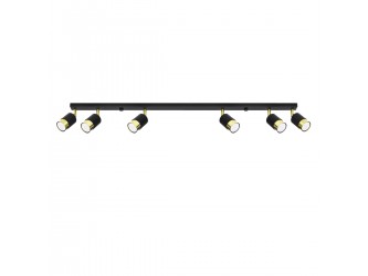 Nero 6 fekete/arany mennyezeti lámpa