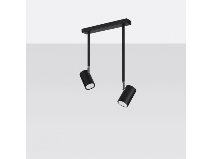 Norano 2 fekete mennyezeti lámpa