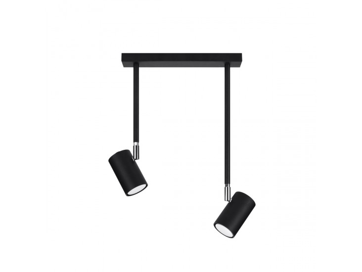 Norano 2 fekete mennyezeti lámpa