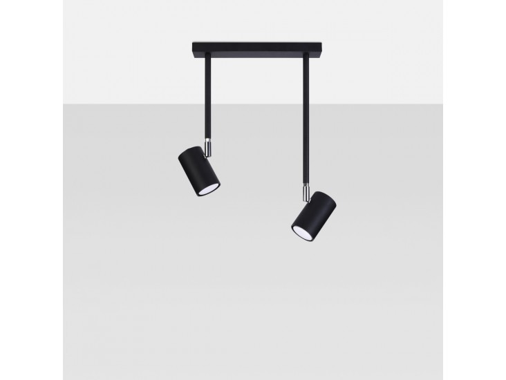 Norano 2 fekete mennyezeti lámpa