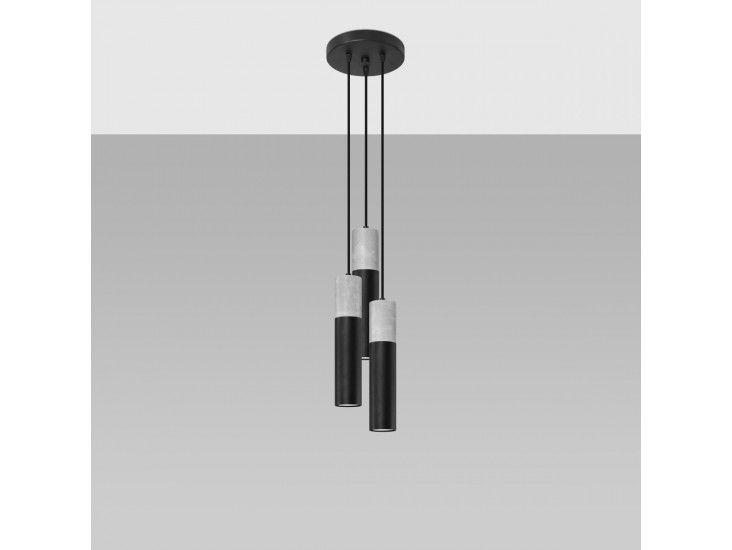 Borgio 3P fekete függőlámpa