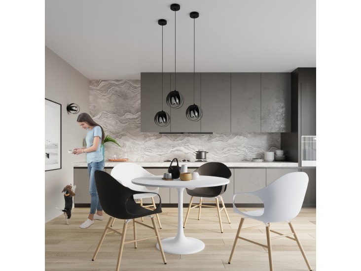 Tulos 3L fekete függőlámpa