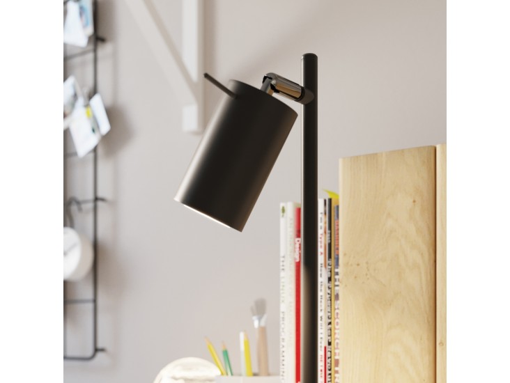 Ring fekete asztali lámpa