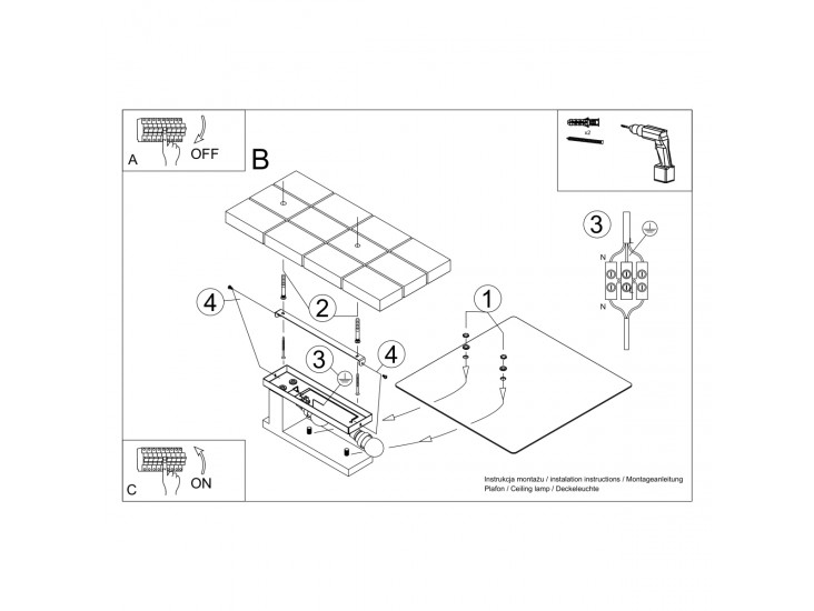 Lappo természetes fa mennyezeti lámpa