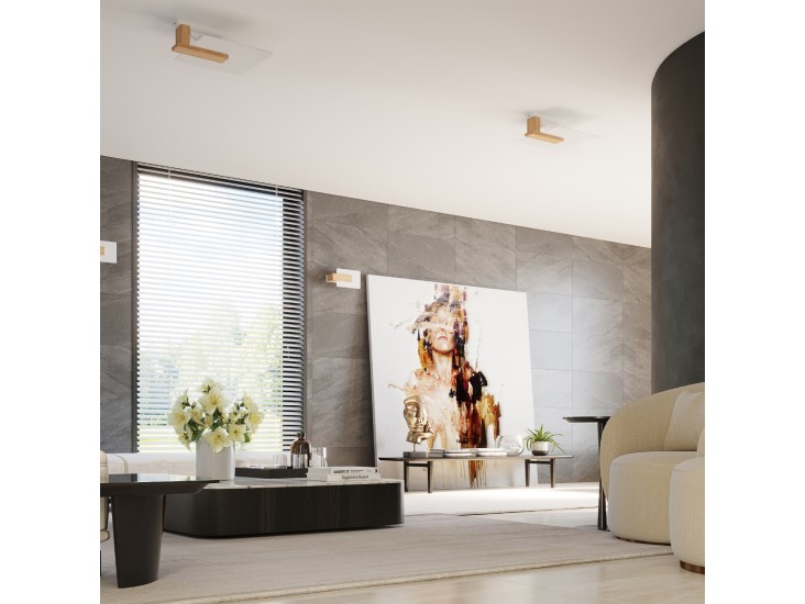 Lappo természetes fa mennyezeti lámpa