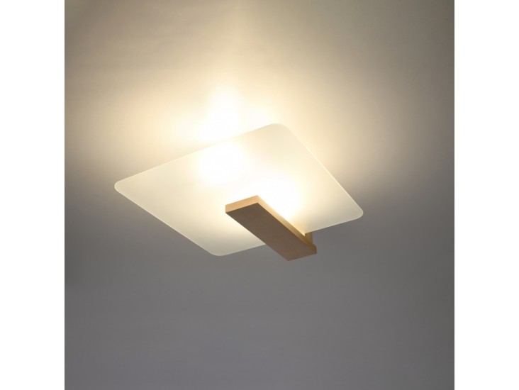 Lappo természetes fa mennyezeti lámpa