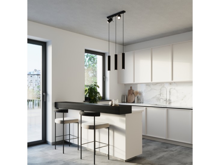 Ring 3 fekete függőlámpa