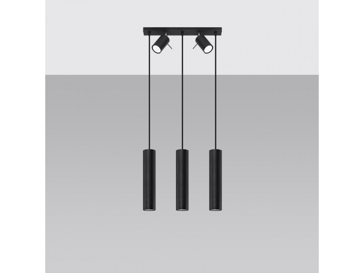 Ring 3 fekete függőlámpa