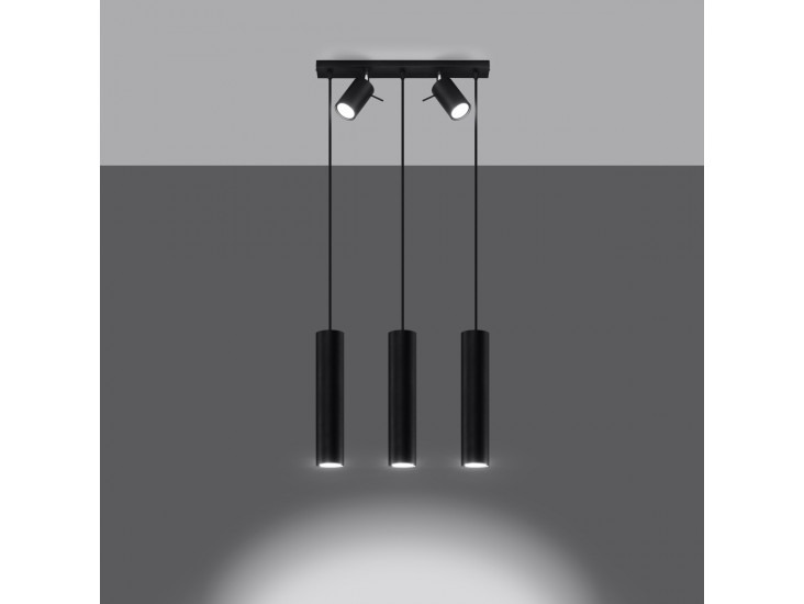 Ring 3 fekete függőlámpa