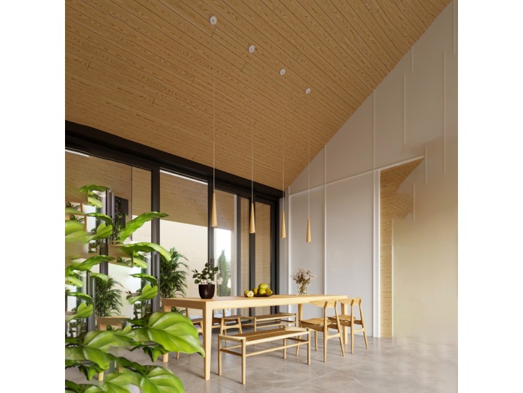 Sula 3P természetes fa függőlámpa