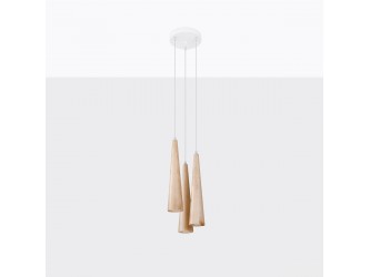 Sula 3P természetes fa függőlámpa