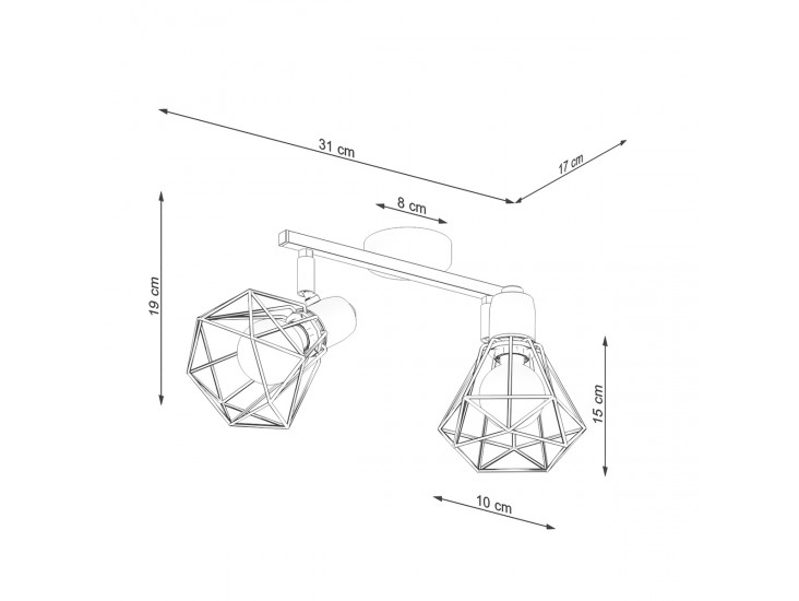 Artemis 2 fehér mennyezeti lámpa