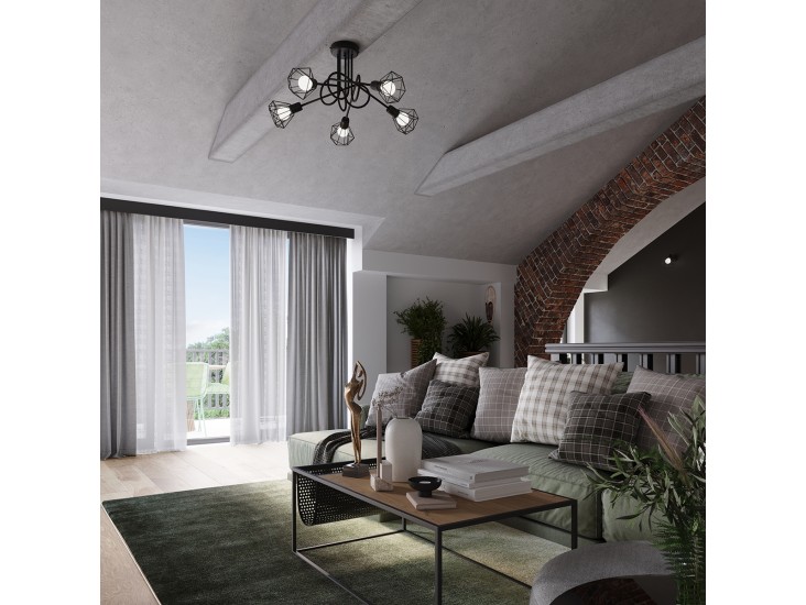 Artemis 1 fekete fali lámpa