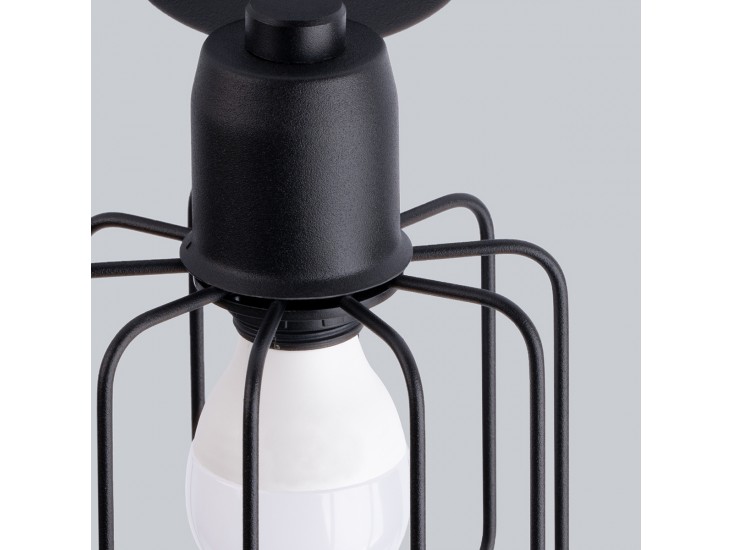 Beluci 1 fekete fali lámpa