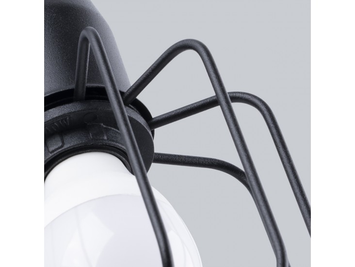 Beluci 1S fekete fali lámpa