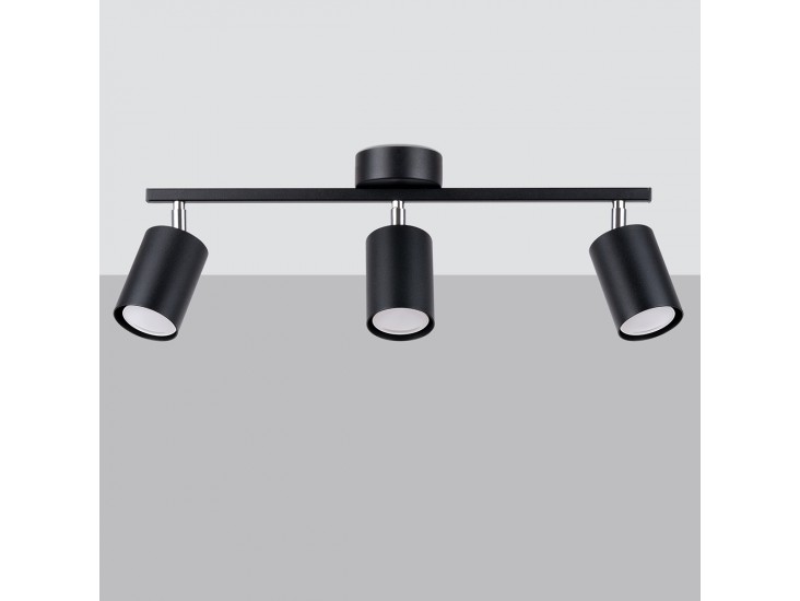 Lemmi 3 fekete mennyezeti lámpa