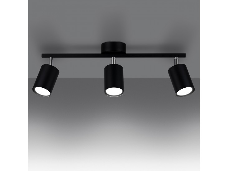 Lemmi 3 fekete mennyezeti lámpa